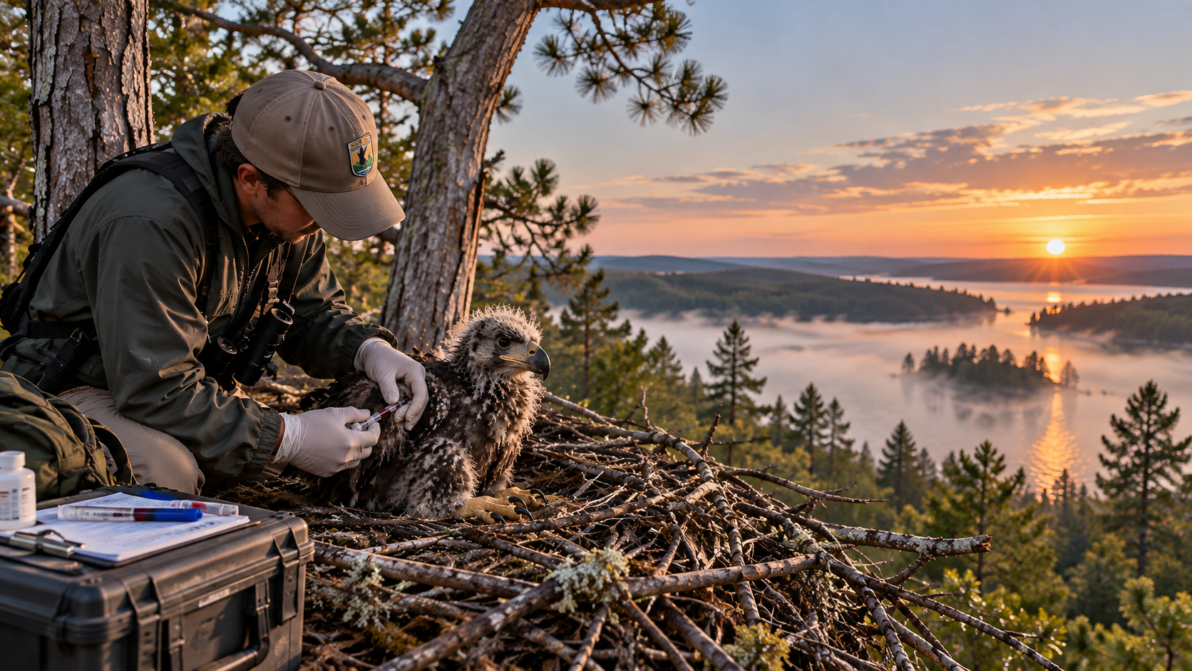 What a baby eagle’s blood can tell you that a water sample can’t