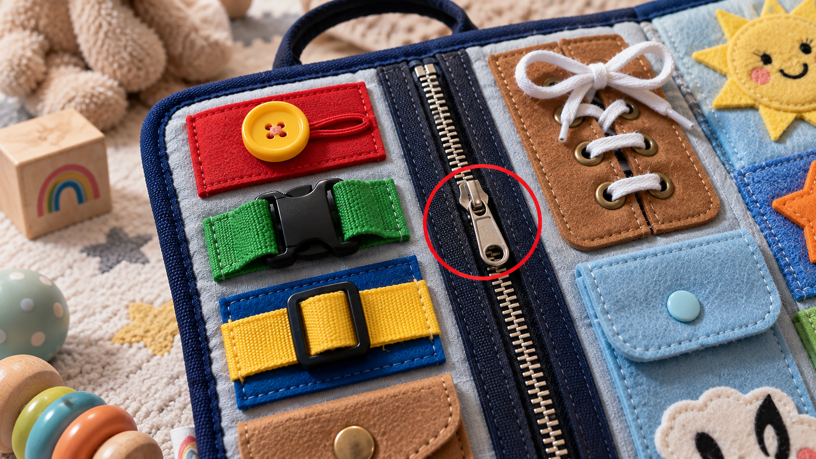A toddler sensory toy got recalled for lead in the zipper. The notice doesn’t say how much.