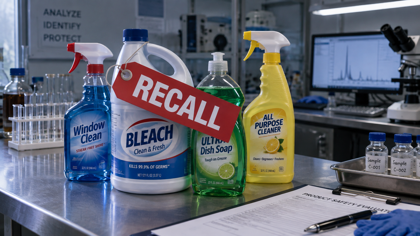 6.3 million bottles of cleaner recalled because the cleaner was contaminated. Yes, really.